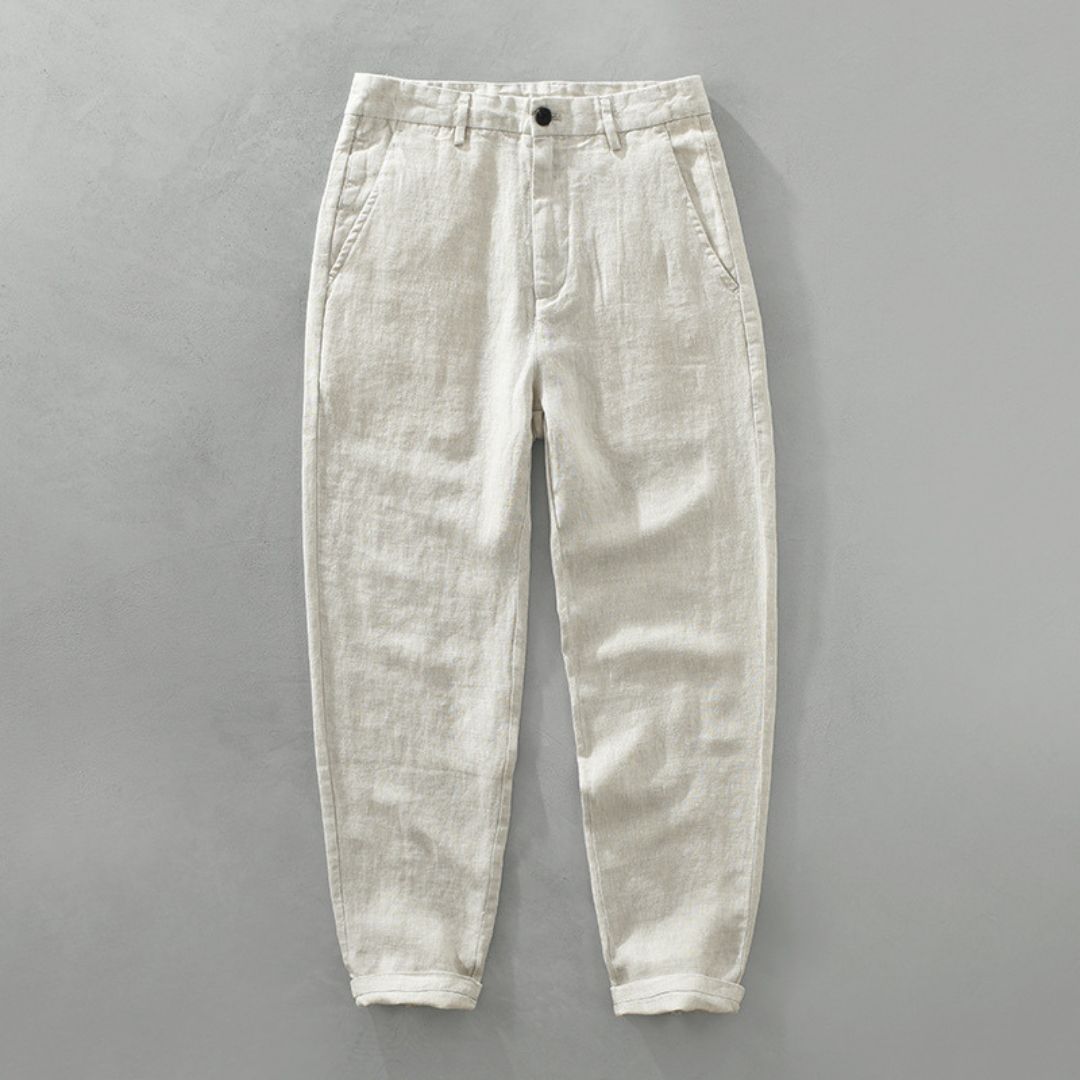 Classic Straight Linen Pants - Montaracrest