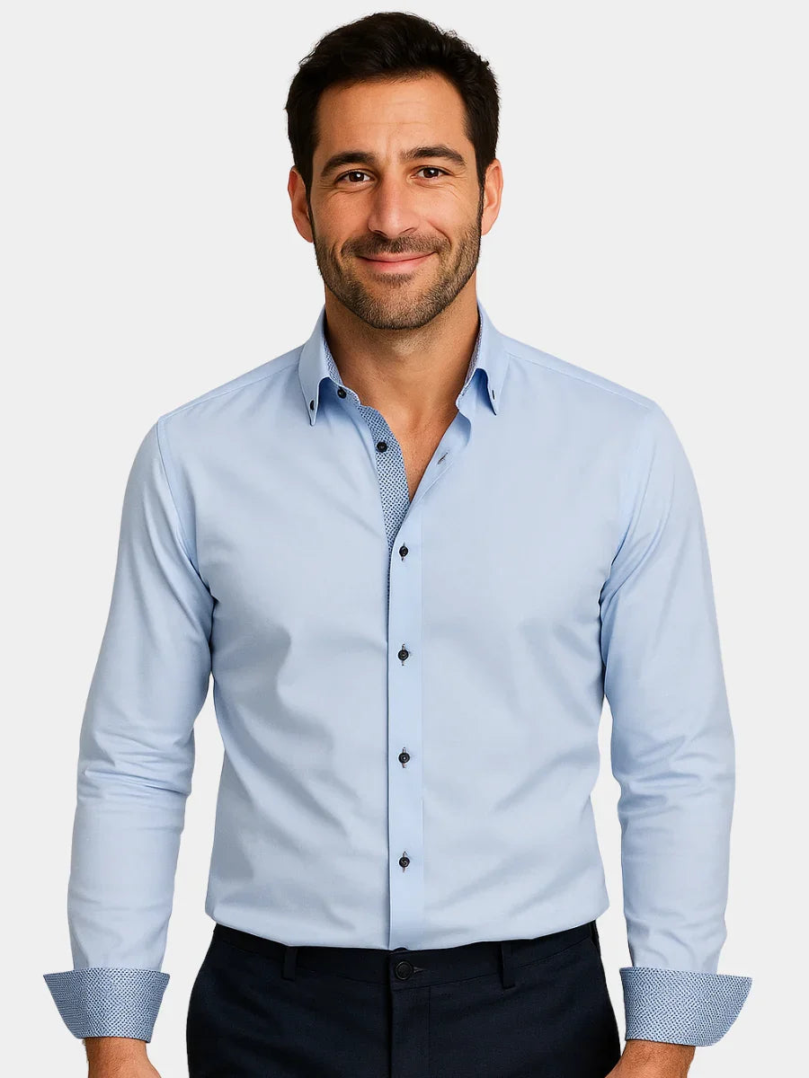 ALBERTO | Stylish Lightweight Shirt with Contrasting Accents - Montaracrest