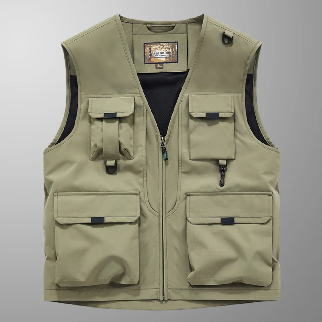 Versatile Multi-Pocket Breathable Cargo Vest - Montaracrest