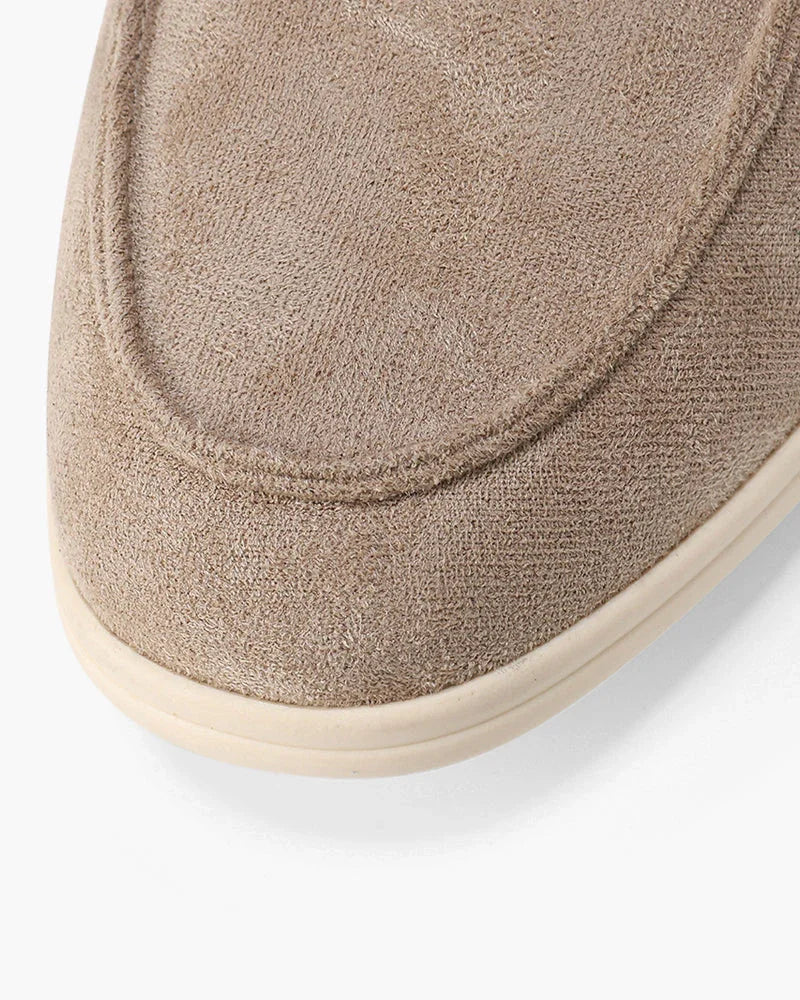 Suede Leather Slip-On Loafers - Montaracrest