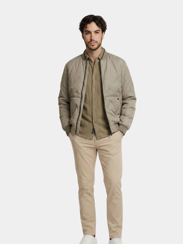 Montaracrest Giacca Bomber Savoy Heritage, stylish black bomber jacket with zip closure and ribbed cuffs, casual outerwear for men.