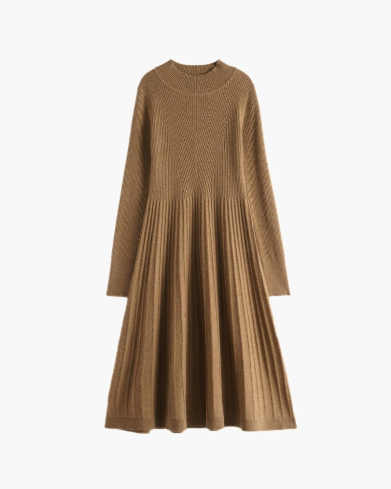 Flared Pure Cashmere Dress
