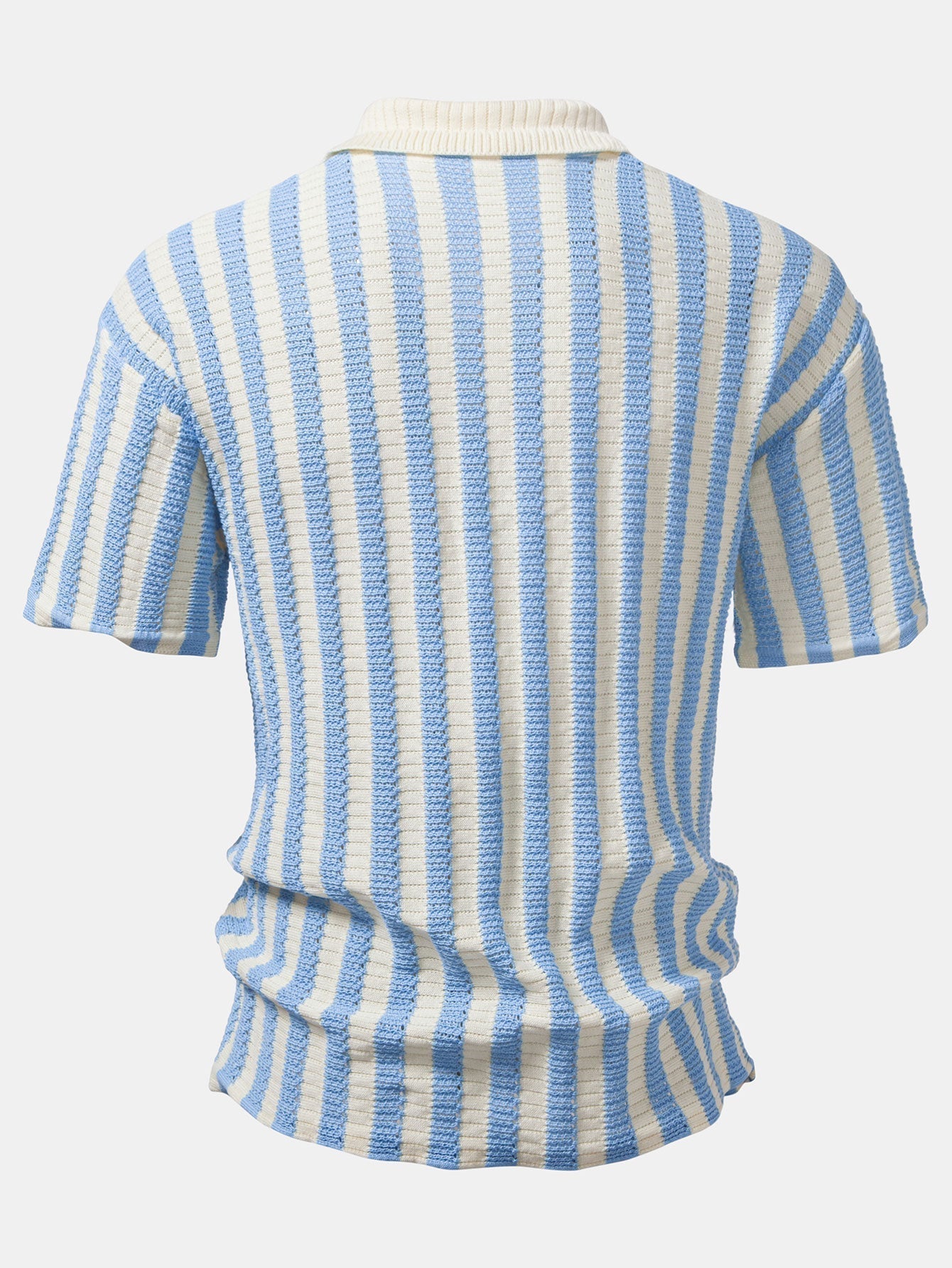 Gradient Striped Shoulder Shirt & Straight-Leg Linen Pants - Montaracrest