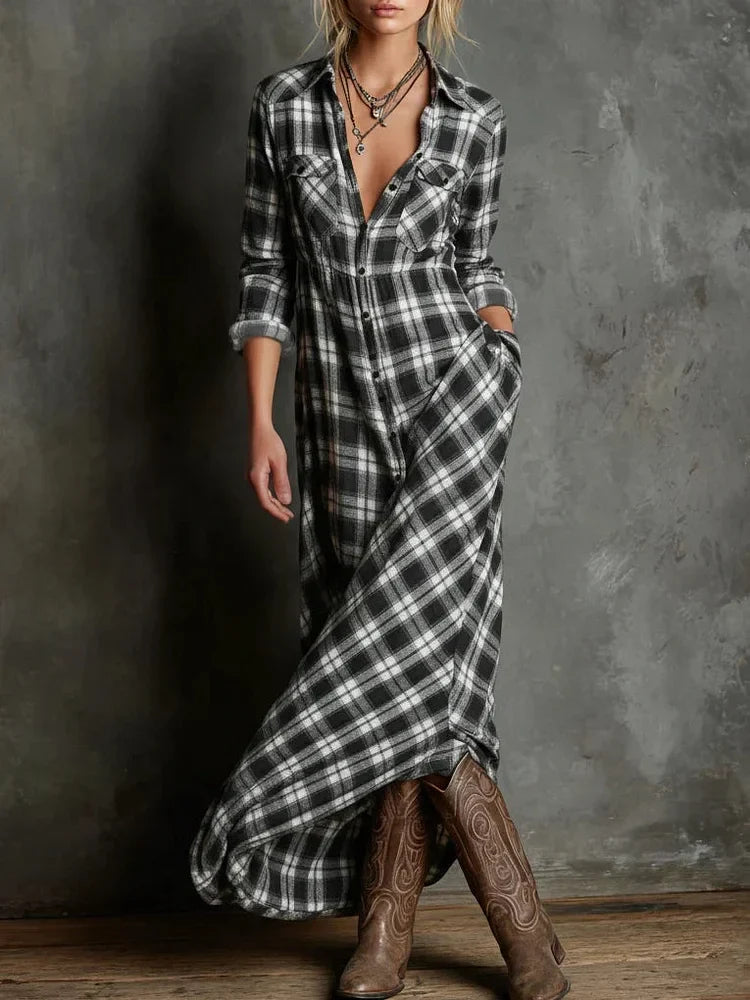 Marienne | Plaid Ease Dress