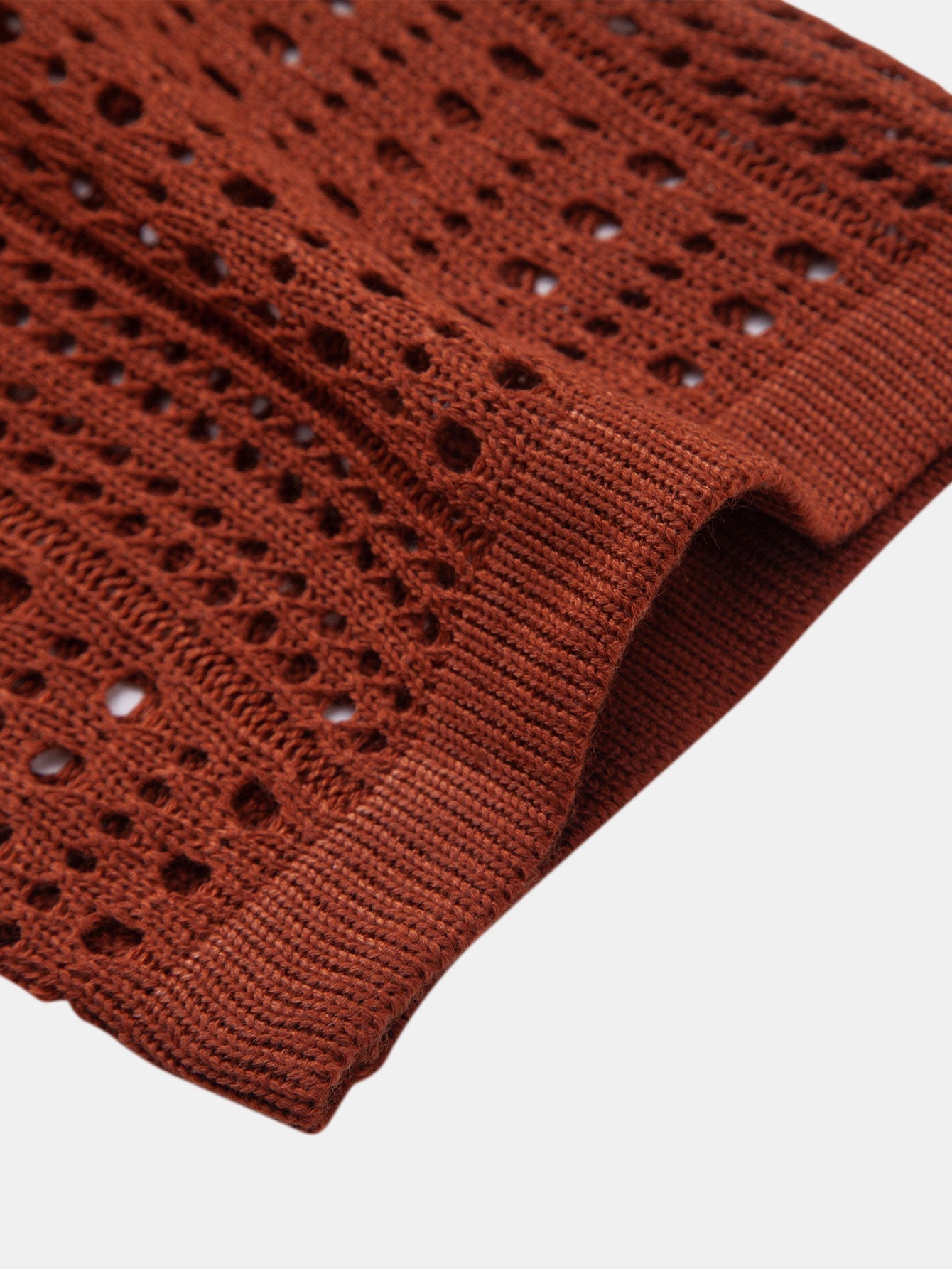 V-Neck Knit Polo Shirt