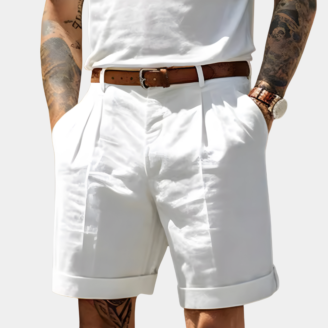 Elegant Breathable Cotton Bermuda Shorts - Montaracrest