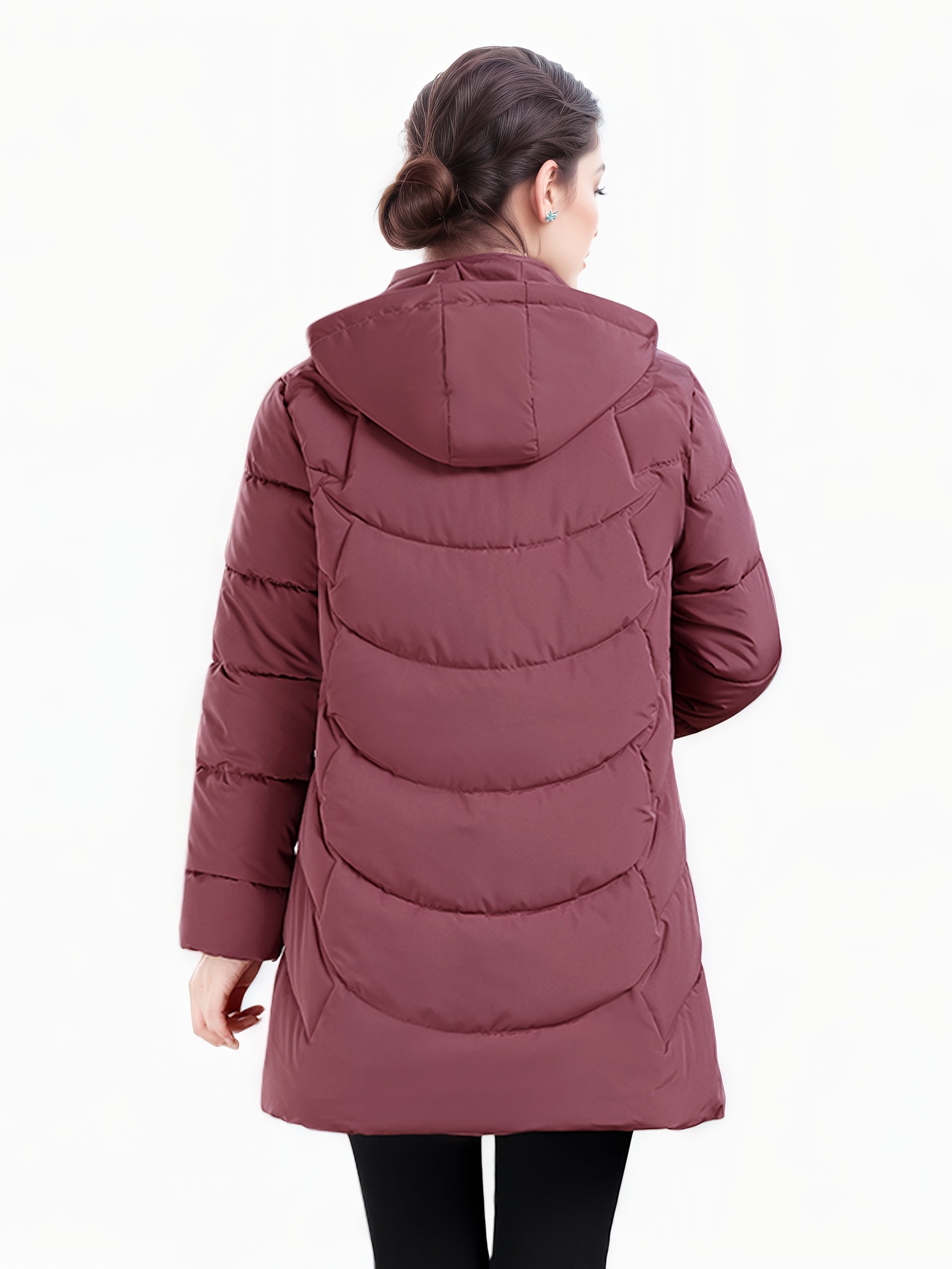 Olivia | Longline Hooded Puffer Coat
