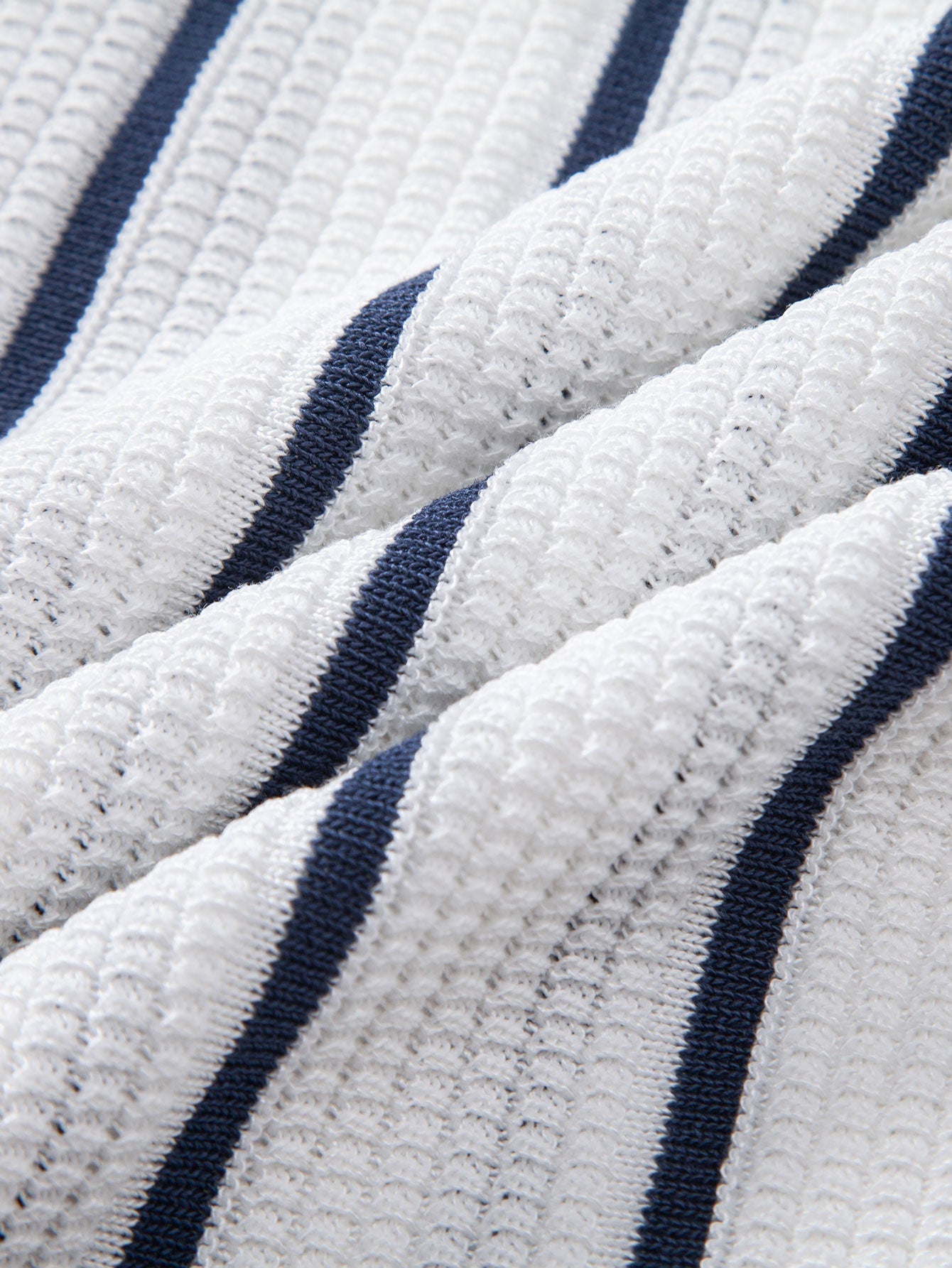 Striped Knit Button-Up Shirt & Straight-Leg Linen Trousers - Montaracrest