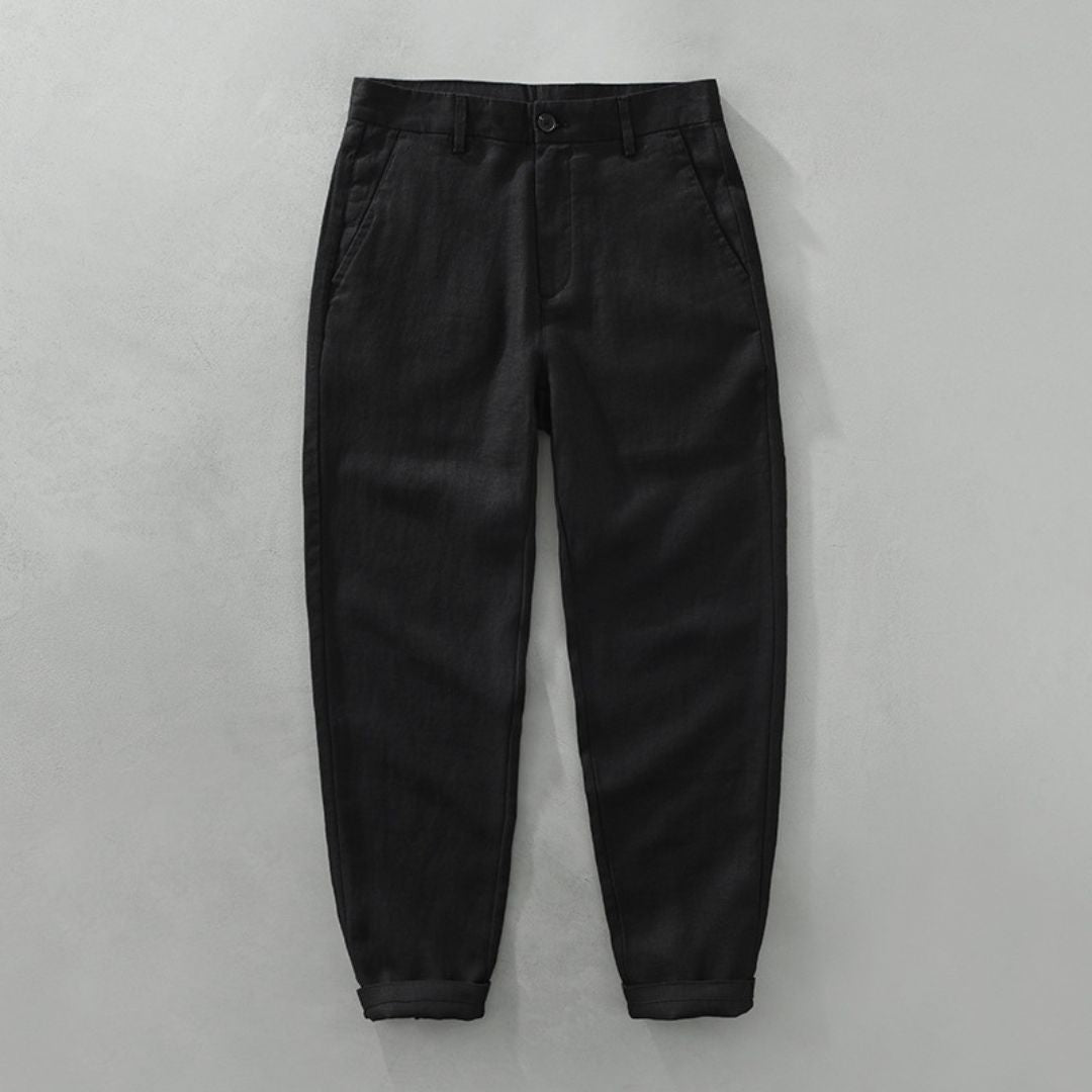 Classic Straight Linen Pants - Montaracrest
