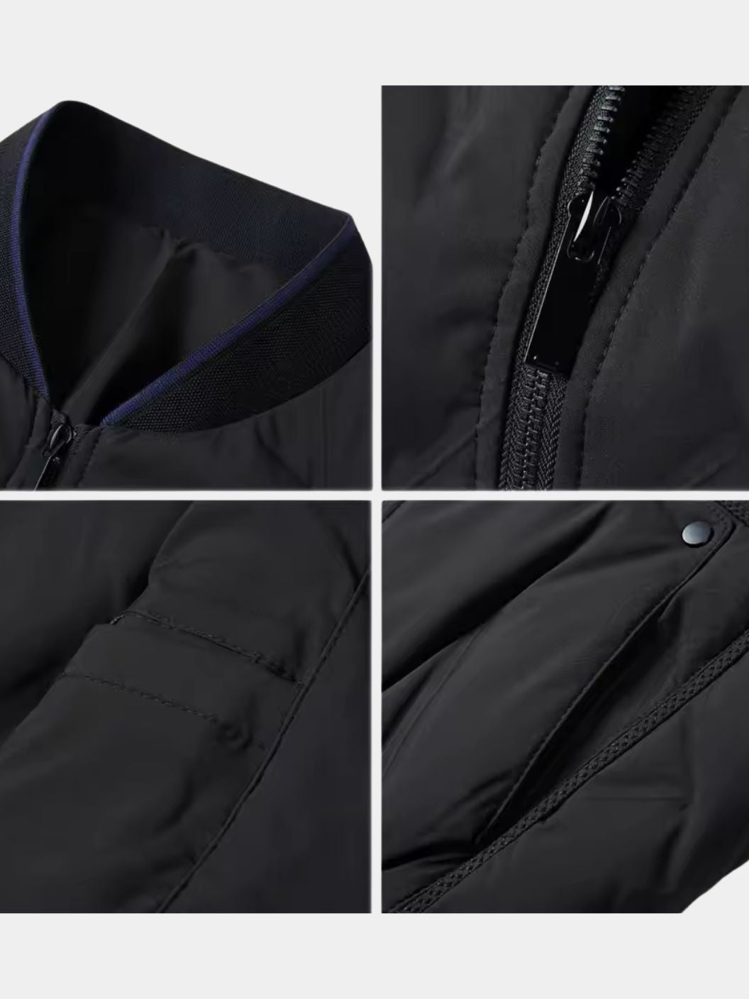 Montaracrest Savoy Heritage bomber jacket for men, stylish black Jassen & Jacks with zip closure and ribbed cuffs.