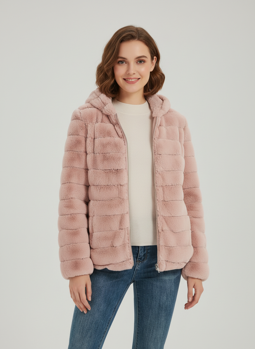 Poppy | Plush Teddy Faux-Fur Zip Jacket