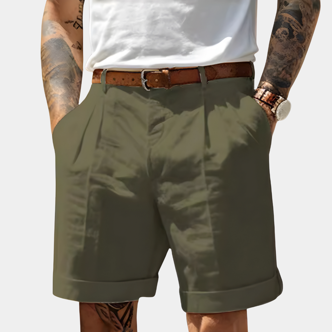 Elegant Breathable Cotton Bermuda Shorts - Montaracrest