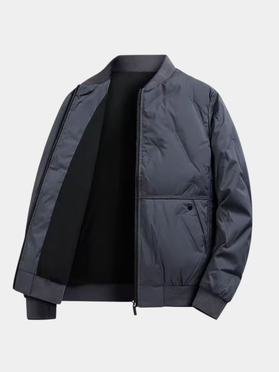 Montaracrest Savoy Heritage bomber jacket, stylish men's Jassen & Jacks with zip closure and ribbed cuffs in dark color.