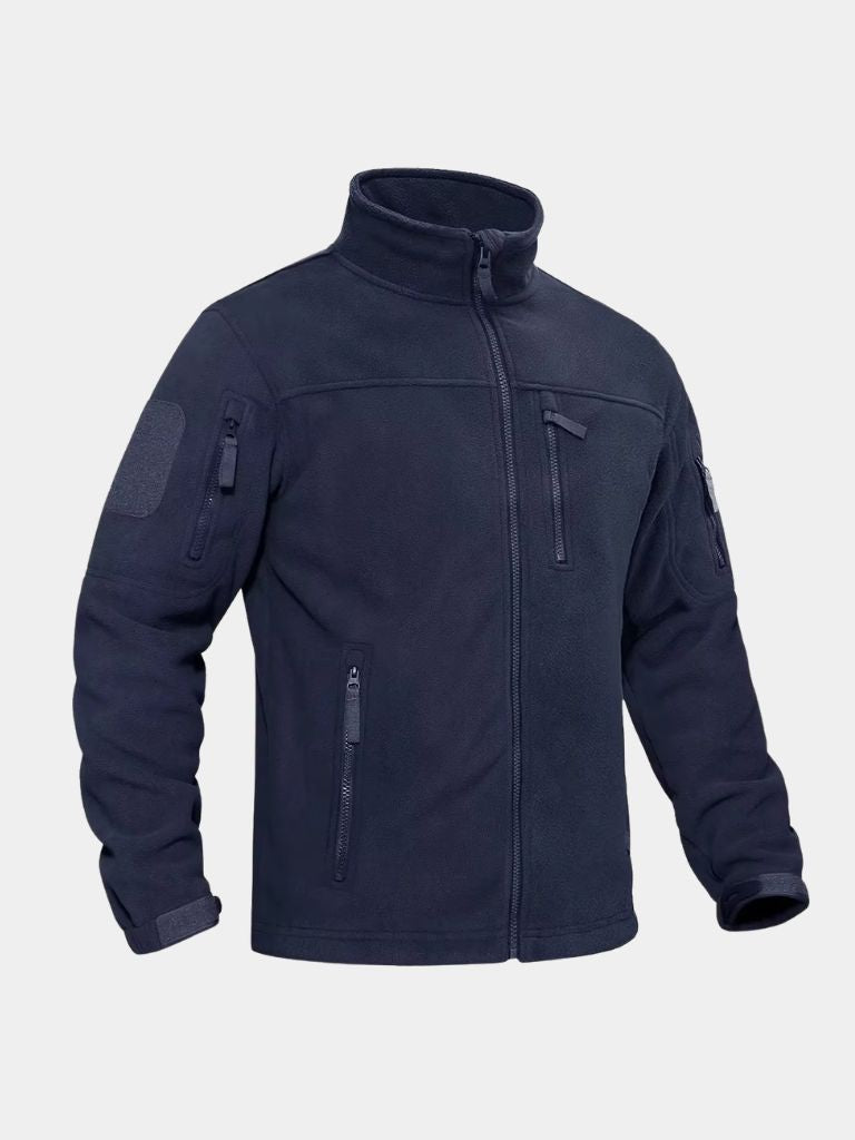 Montaracrest Utility Alpina Lucerna jacket in beige, outdoor-style with multiple pockets and zip closure, suitable for outdoor activities.