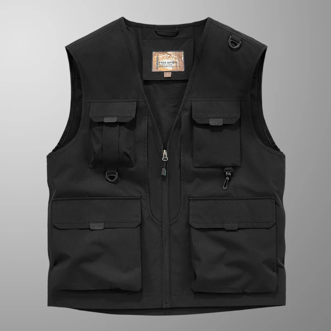 Breathable Cargo Vest with Multiple Pockets