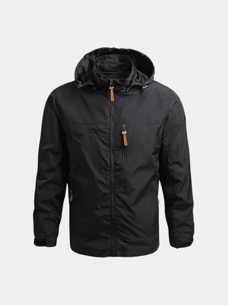 Montaracrest waterproof tactical jacket for expeditions, shown in dark color with multiple pockets and durable fabric.
