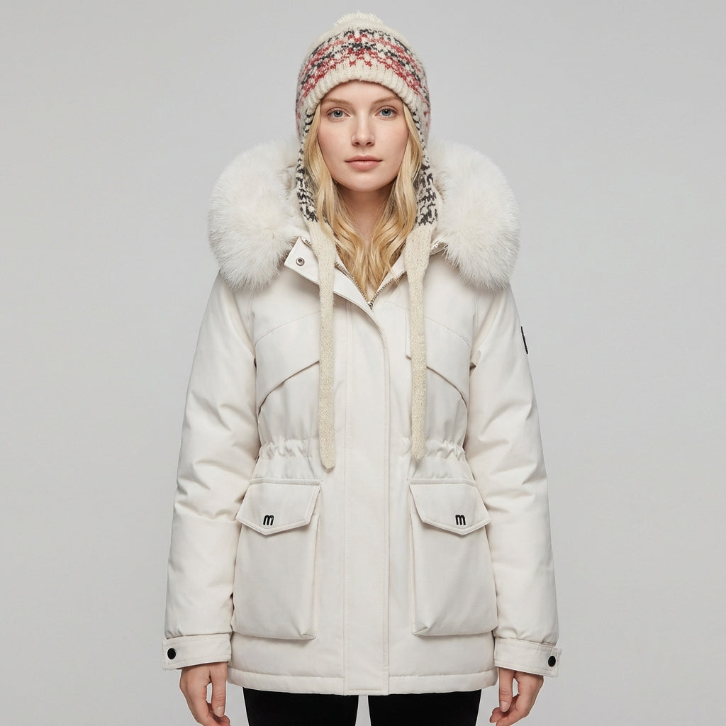 Chloe | Utility Faux-Fur Collar Parka Jacket