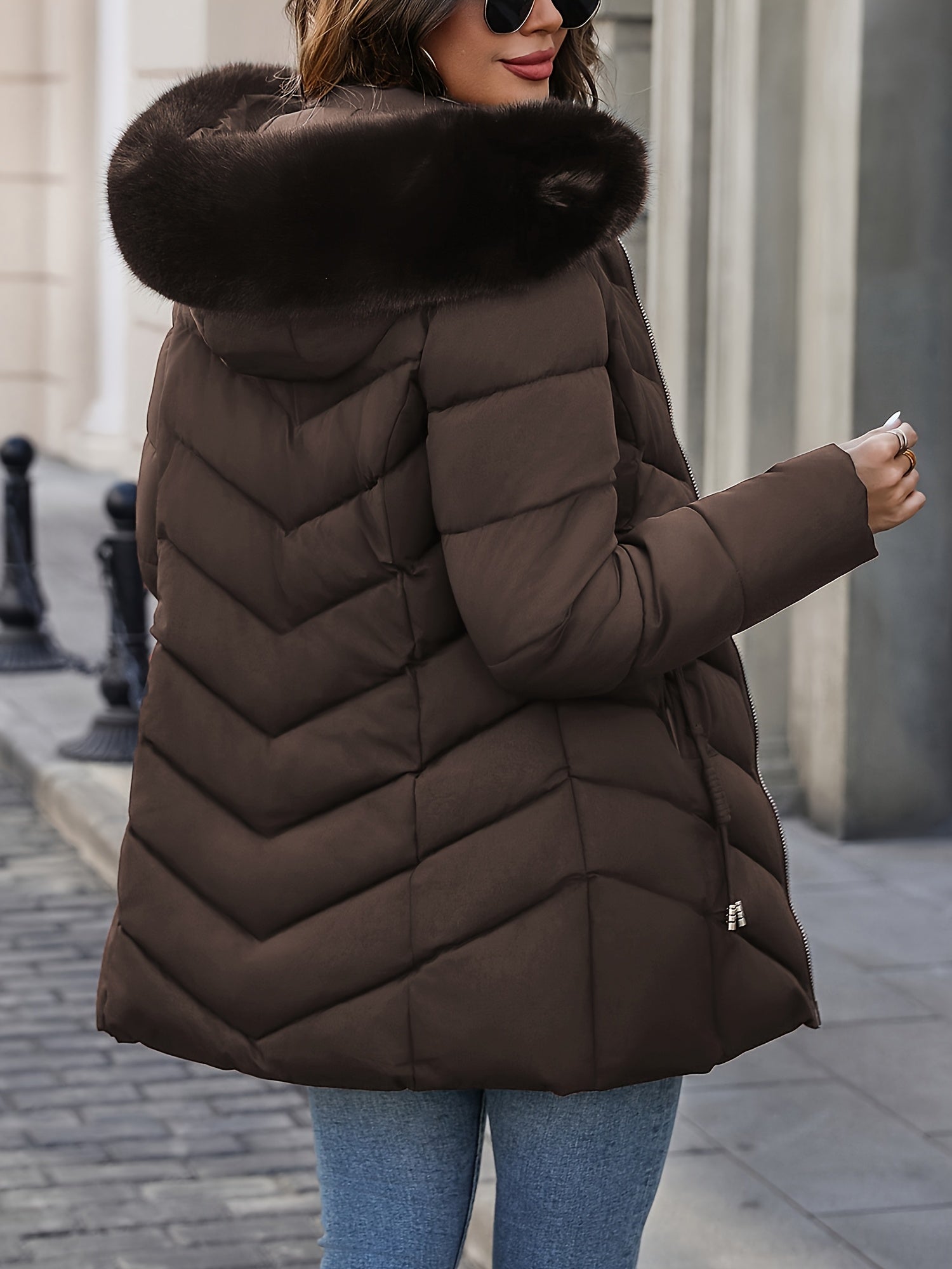 Florence | Premium Faux-Fur Hood Puffer Coat