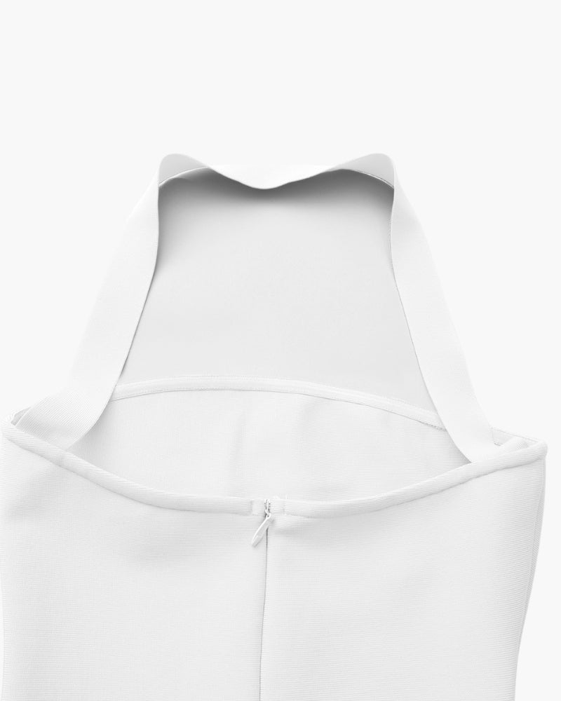 Abito Maxi Slim Fit con Scollo Halter - Montaracrest