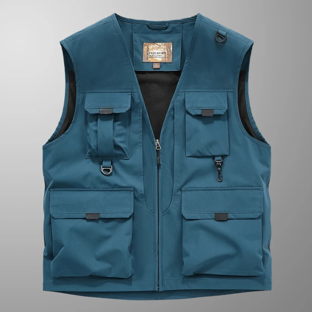 Versatile Multi-Pocket Breathable Cargo Vest - Montaracrest