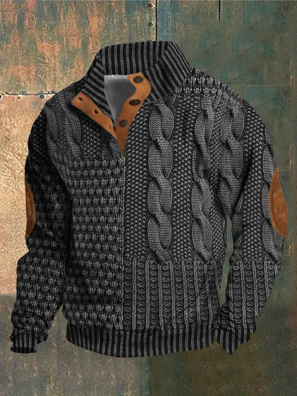 Cozy Patterned Pullover - NICK - Montaracrest
