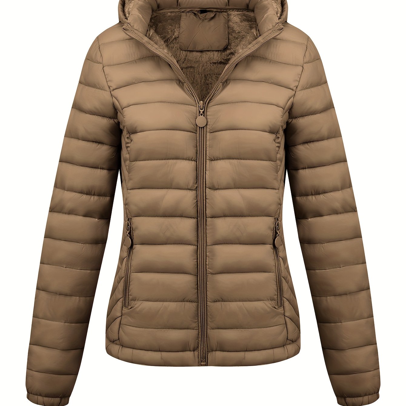 Isla | Hooded Fleece-Lined Puffer Jacket