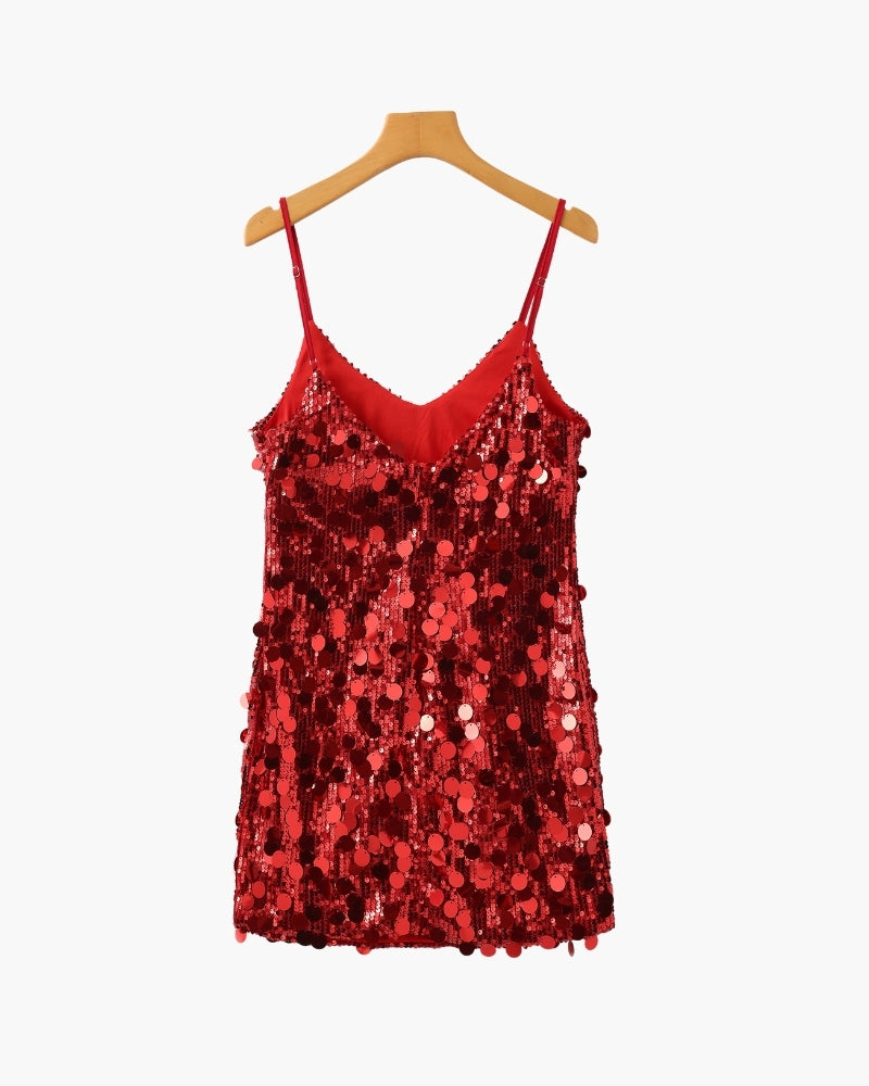 Mini Abito da Party con Paillettes - Montaracrest