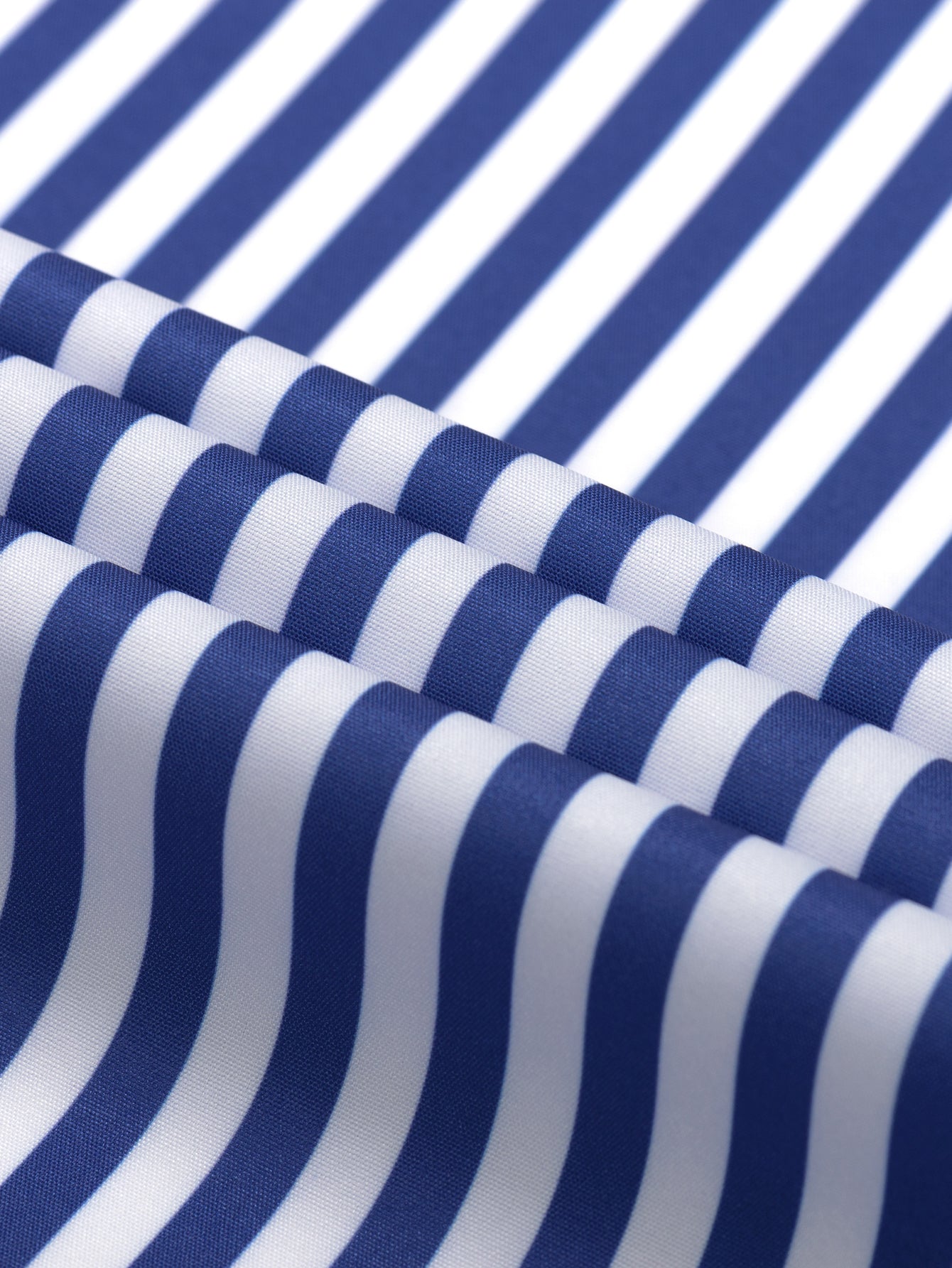 Button-Up Long Sleeve Striped Shirt with Wide Leg Slim Fit Trousers