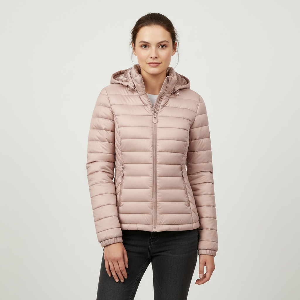 Isla | Hooded Fleece-Lined Puffer Jacket