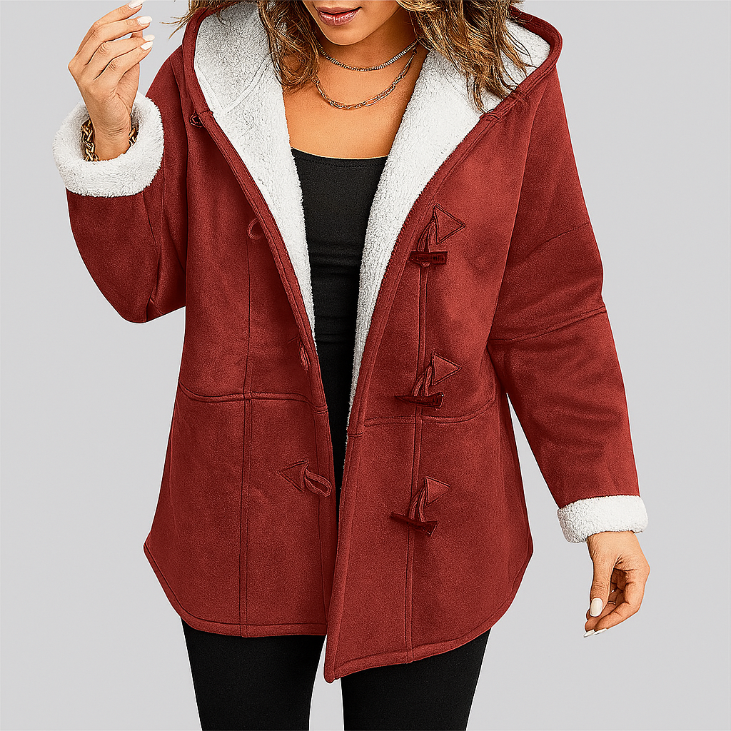 Elegant Isabella autumn coat by Montaracrest, showcasing a stylish fall-winter outerwear with tailored fit and classic design.