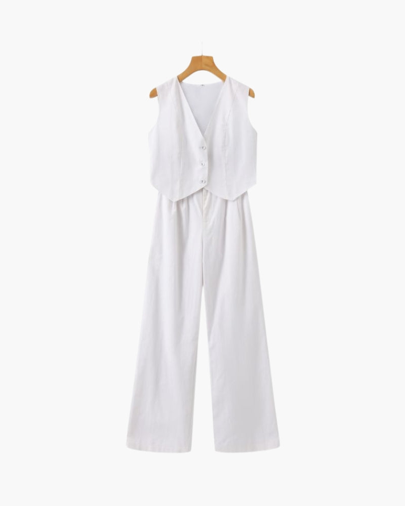 Classy Lady - Complete Linen Outfit