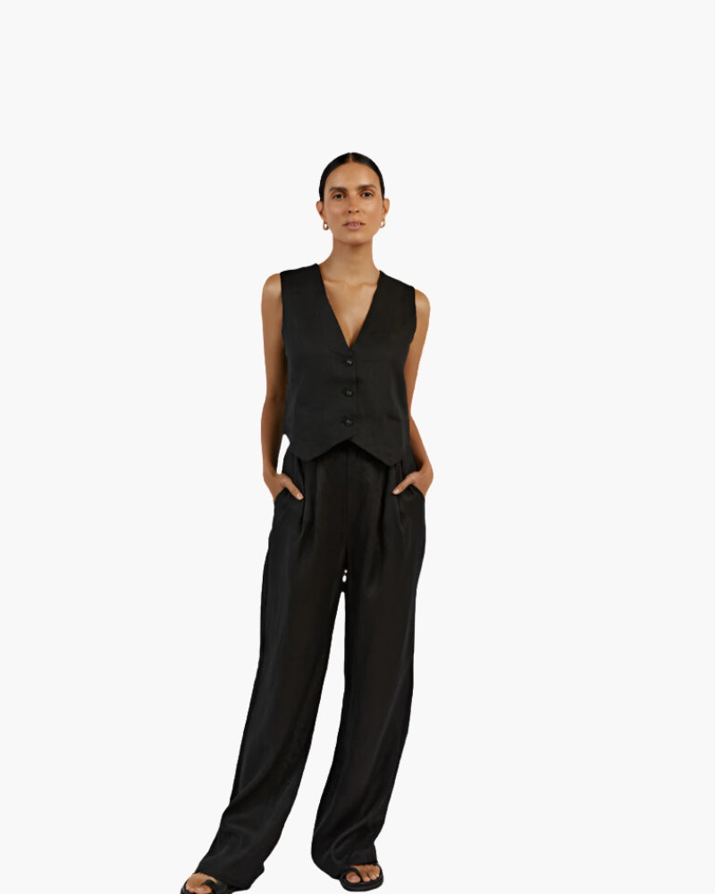 Classy Lady - Complete Linen Outfit