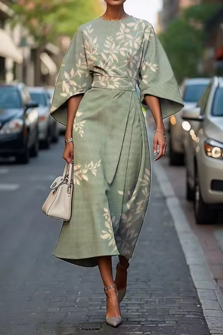 Alessia™ maxi floral dress by Montaracrest featuring a regal, flowing design with vibrant flower patterns and elegant fabric.
