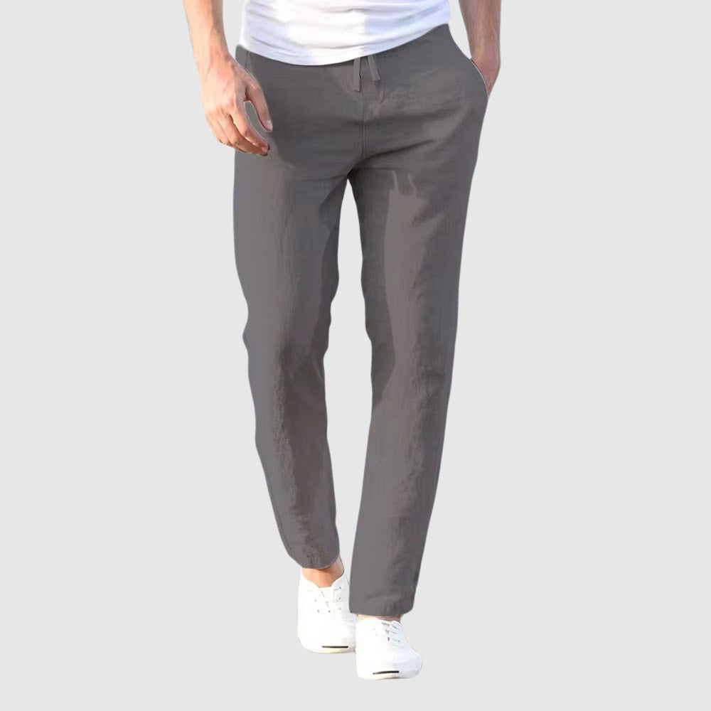Dan | Cotton-Linen Blend Pants