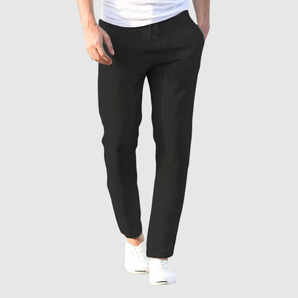 Dan | Cotton-Linen Blend Pants