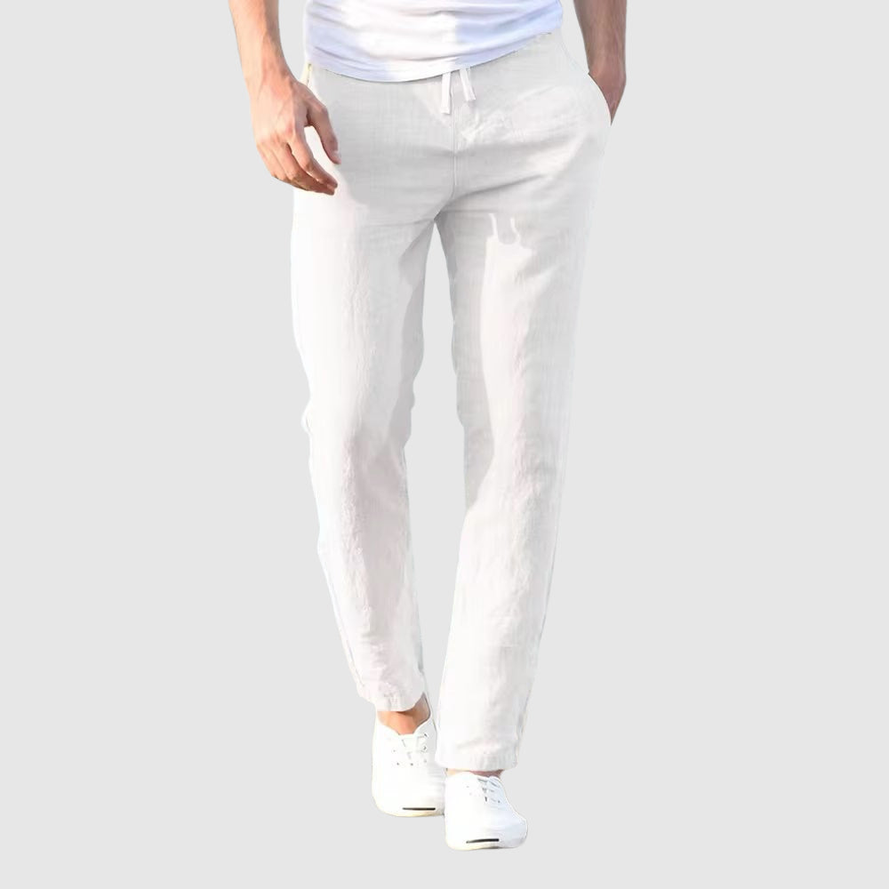 Dan | Cotton-Linen Blend Pants