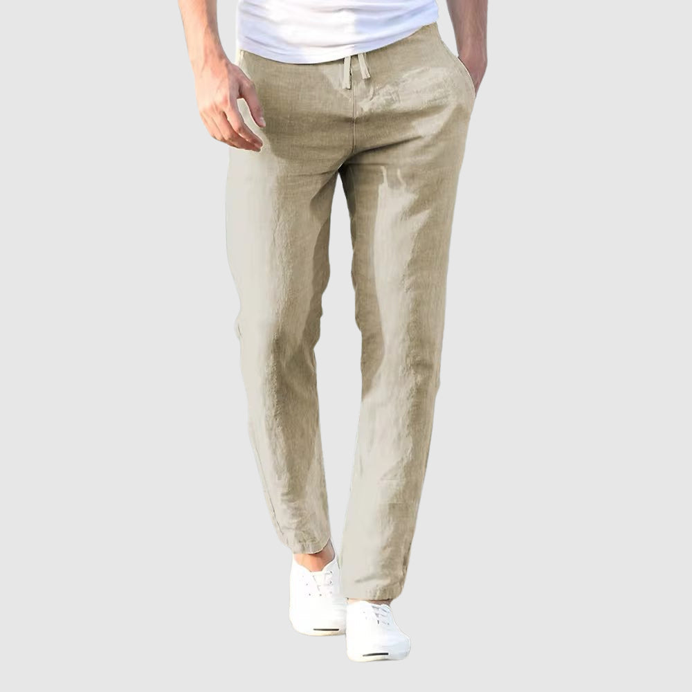 Dan | Cotton-Linen Blend Pants