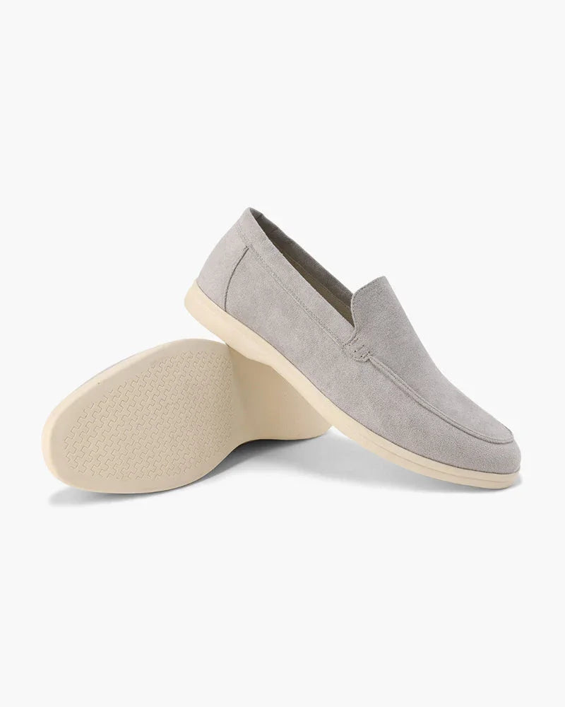 Suede Leather Slip-On Loafers - Montaracrest