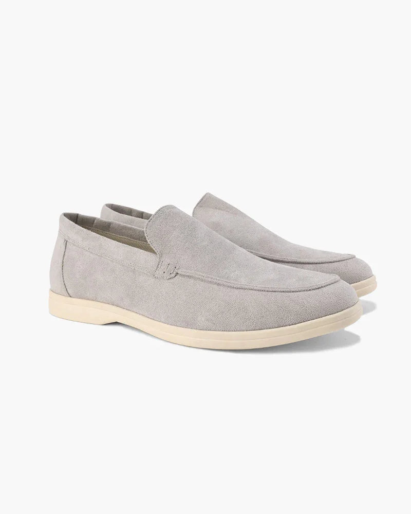 Suede Leather Slip-On Loafers - Montaracrest