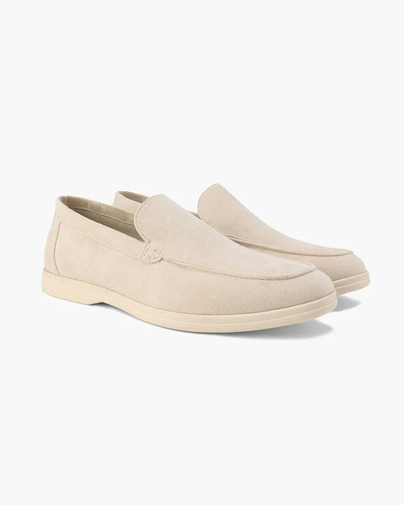 Suede Leather Slip-On Loafers - Montaracrest