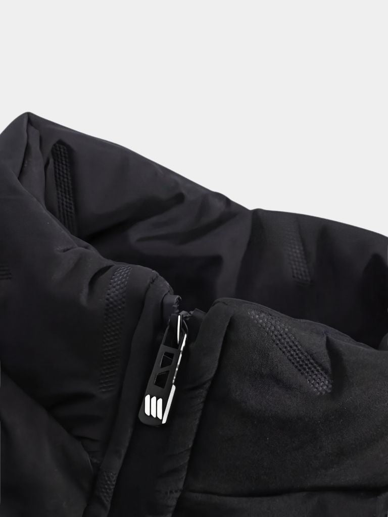 Montaracrest premium classic Sherpa winter jacket with cozy fleece lining and stylish design, displayed on a hanger.