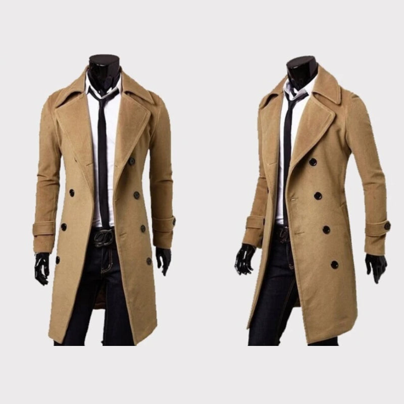 Double-Breasted Wool Coat