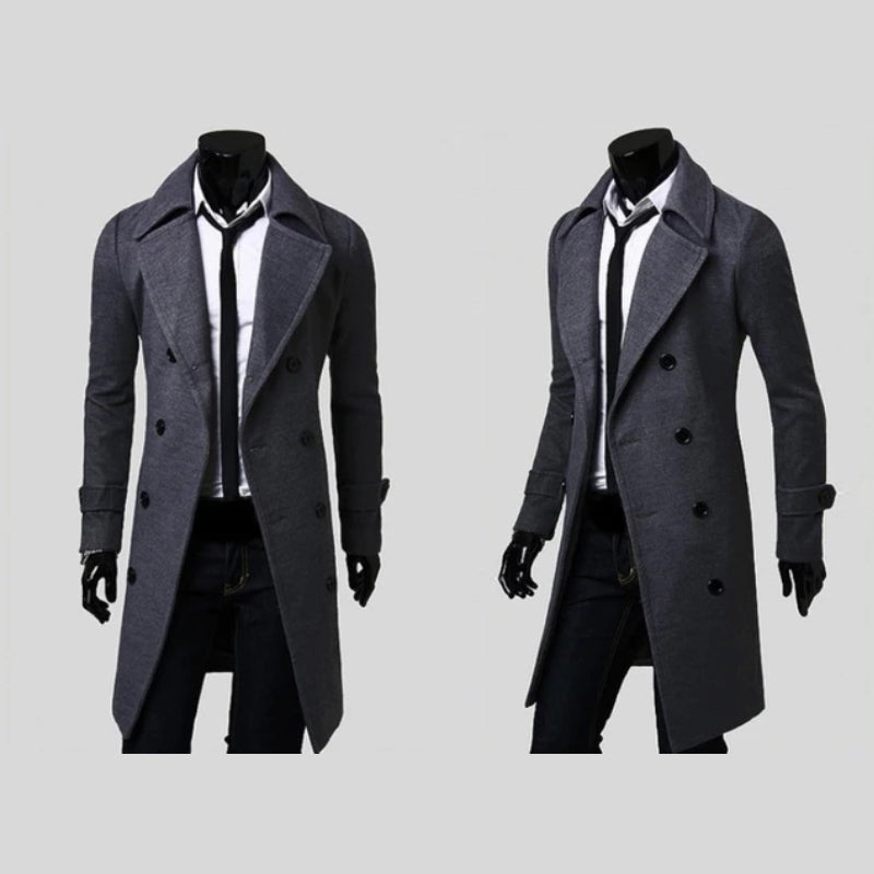 Double-Breasted Wool Coat