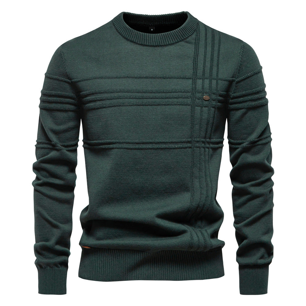 Men's Elegant Knitted Pullover - Montaracrest