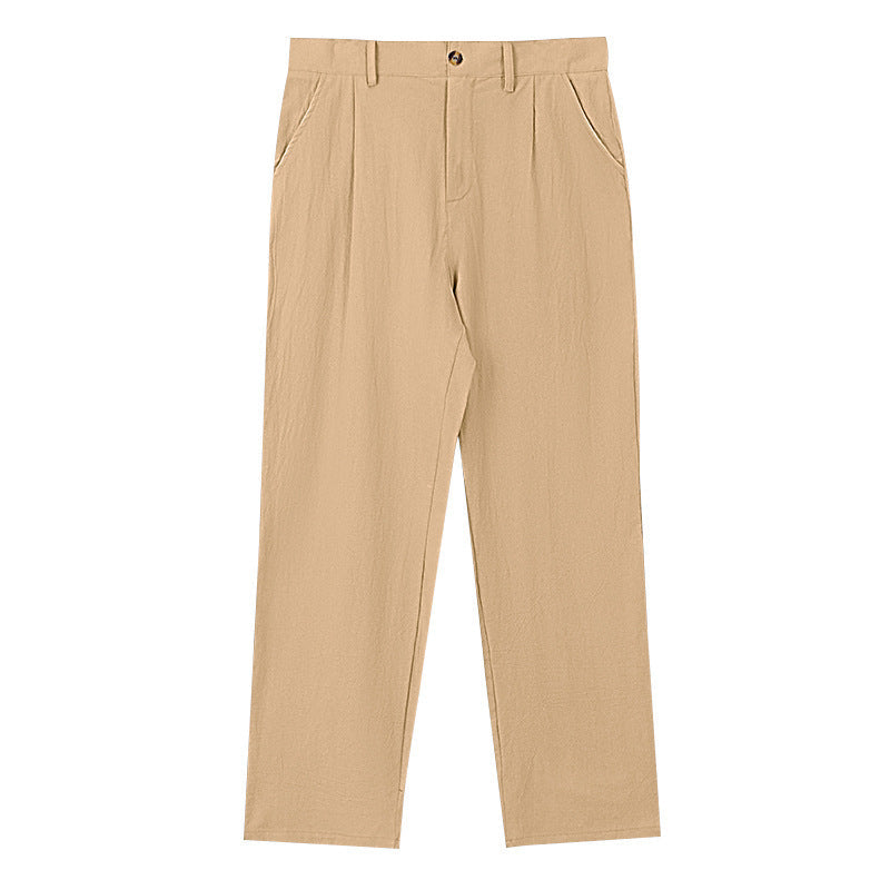 NICCOLÒ | BROAD LEG LINEN TROUSERS