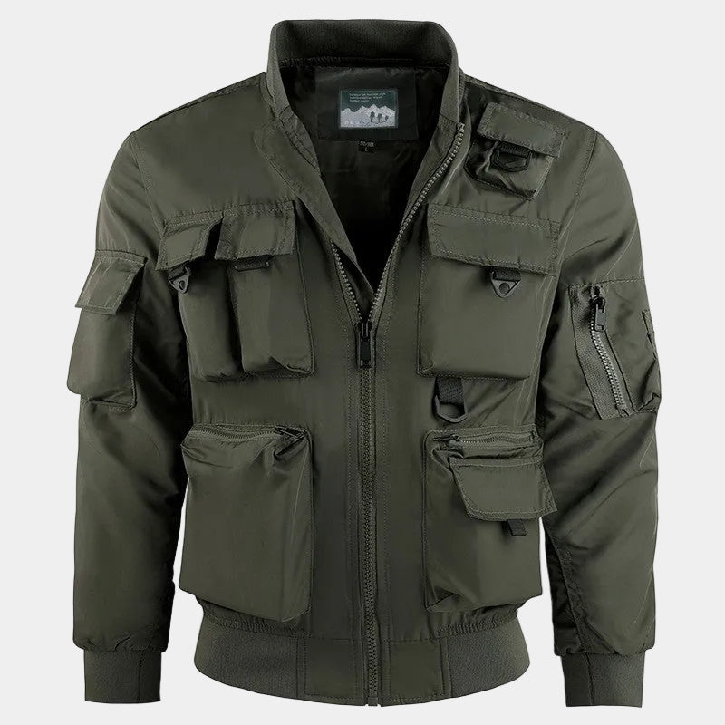 Montara & Crest Tactical Guard Bomber Multi-Pocket Utility vest with multiple storage pockets and durable design.