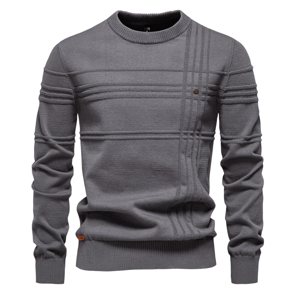 Men's Elegant Knitted Pullover - Montaracrest