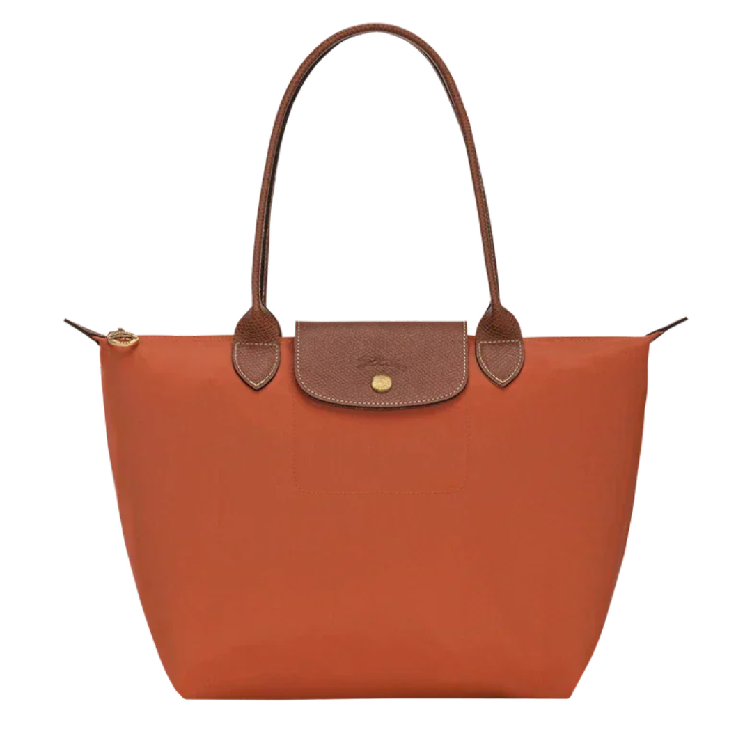 Longchamp - Large Le Pliage Tote, Brick