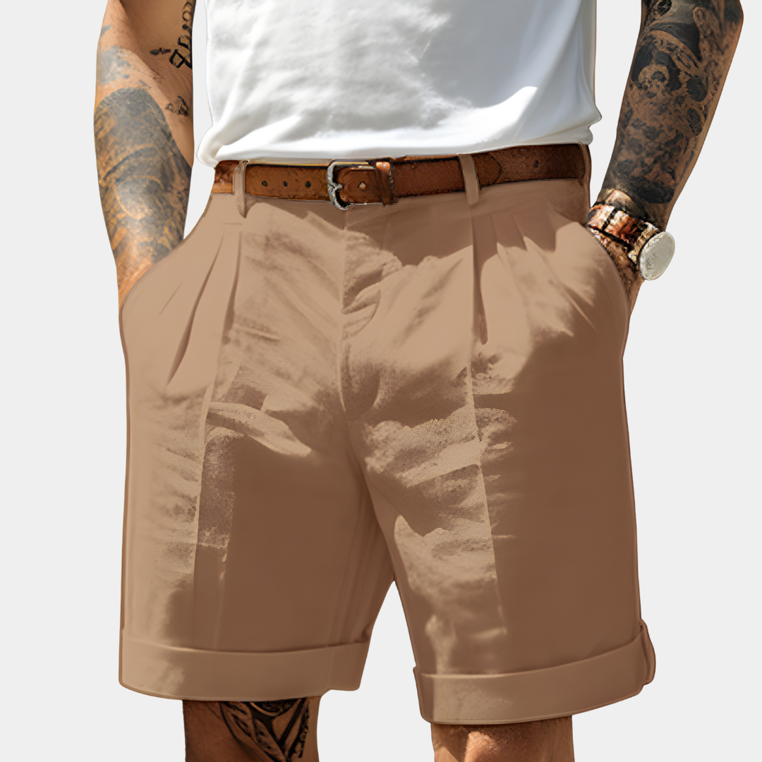 Elegant Breathable Cotton Bermuda Shorts - Montaracrest