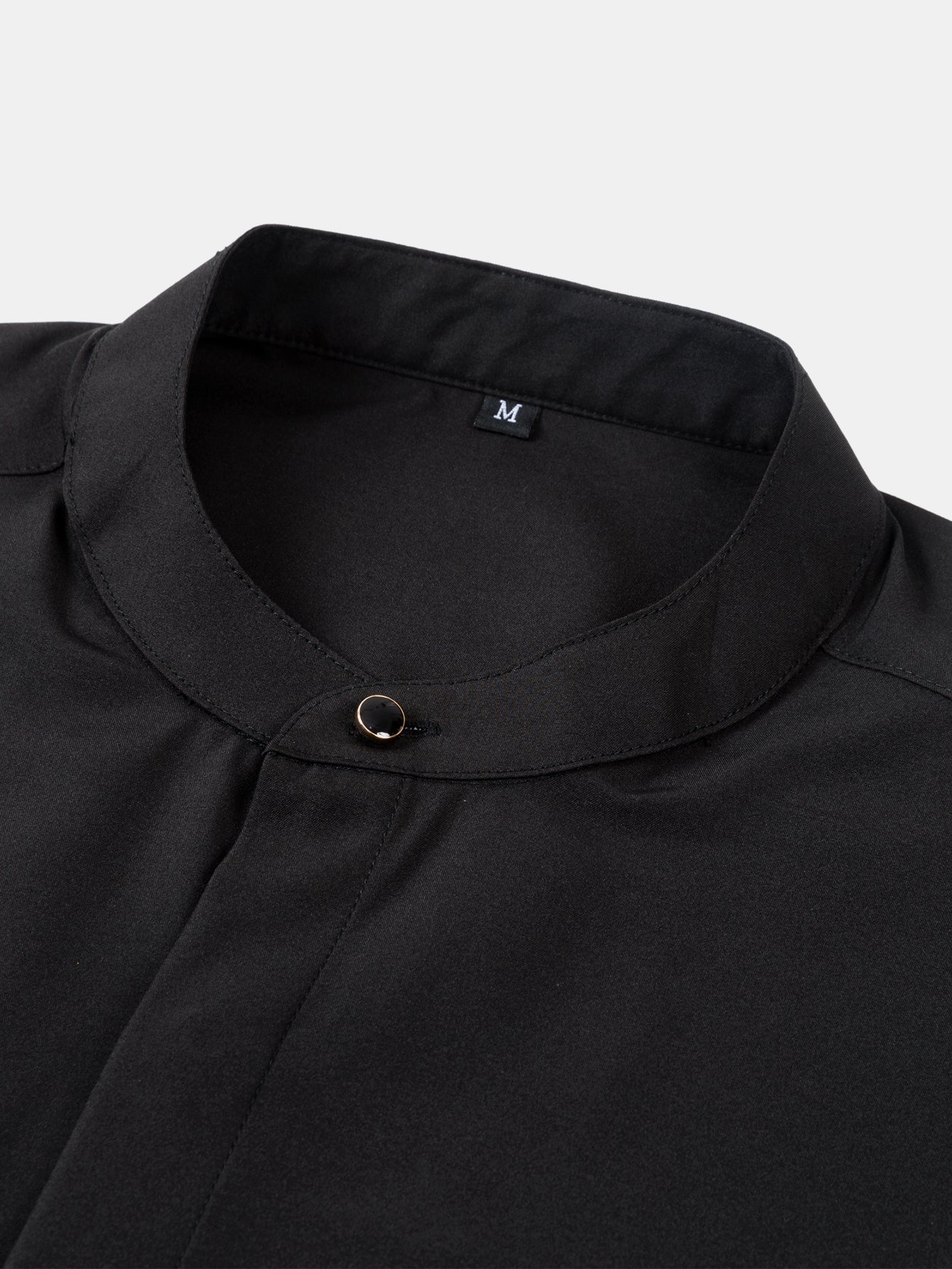 Chic High Collar Shirt with Flared Leg Slim Fit Trousers - Montaracrest